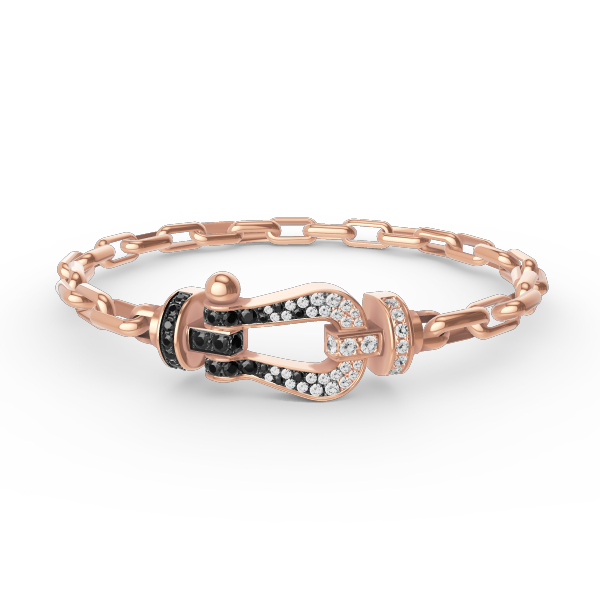 DIANA FORCE LARGE HORSESHOE CLASP  METAL BRACELET