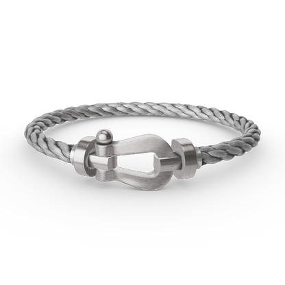 DIANA FORCE LARGE HORSESHOE NO DIAMOND BRACELET SILVER