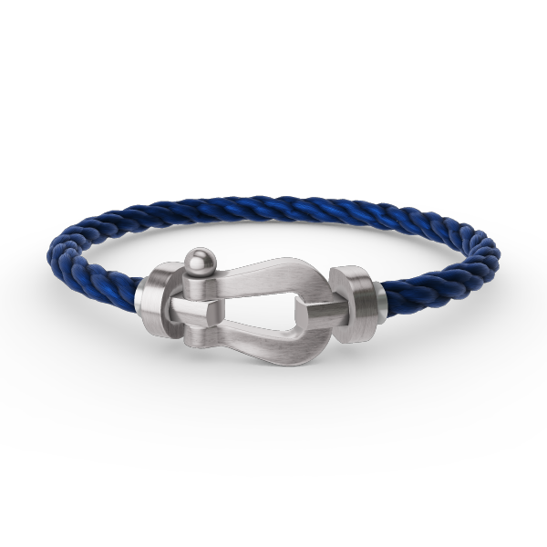 DIANA FORCE LARGE HORSESHOE NO DIAMOND BRACELET SILVER