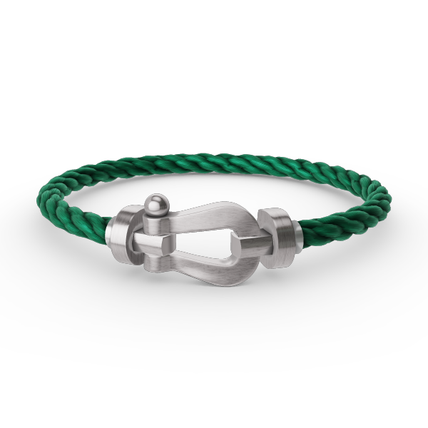 DIANA FORCE LARGE HORSESHOE NO DIAMOND BRACELET SILVER