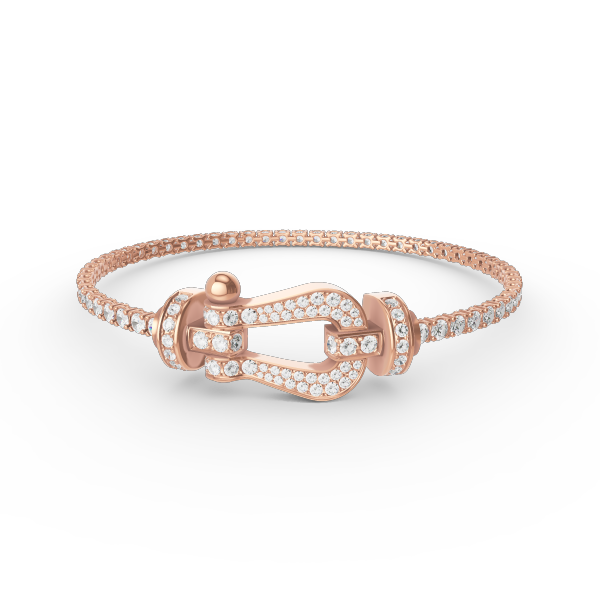 DIANA FORCE  LARGE HORSESHOE FULL DIAMOND TENNIS BRACELET