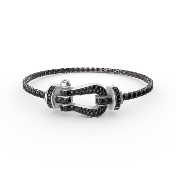 DIANA FORCE  LARGE HORSESHOE FULL DIAMOND TENNIS BRACELET
